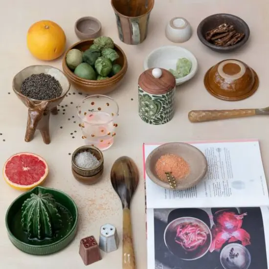 Hello Honey&reg; 5" Earthen Hues Stoneware Bowl Set {5}