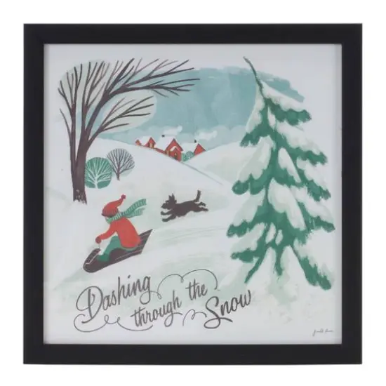 Framed Winter Scene Wall Art Set {6}