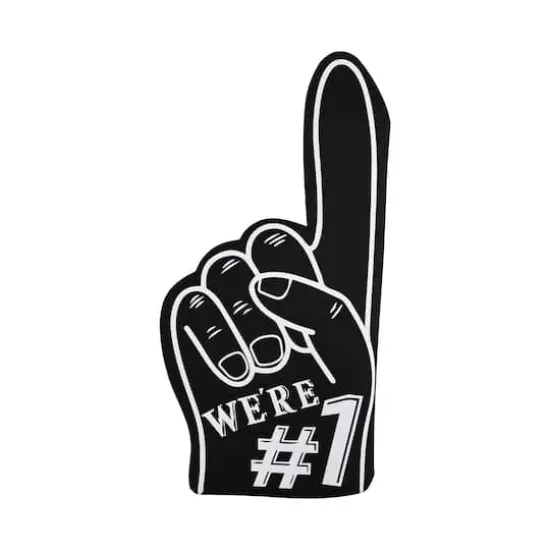 18" Black No.1 Foam Finger by Celebrate It&trade; {1}