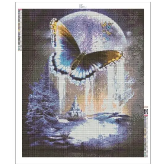 Sparkly Selections Winter Butterfly Diamond Painting Kit, Square Diamonds {3}