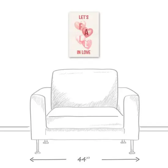 Let's Fall In Love Canvas Wall Art {6}