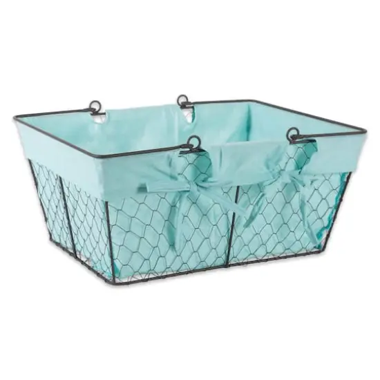 DII&reg; Aqua Chicken Wire Egg Basket {1}