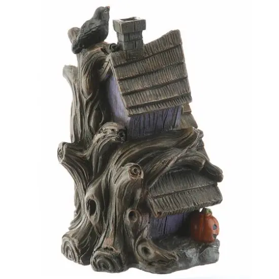 6" LED Purple Haunted House {10}