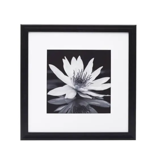 Melannco 9 Pack 8" x 8" Frame with Mat Black {1}