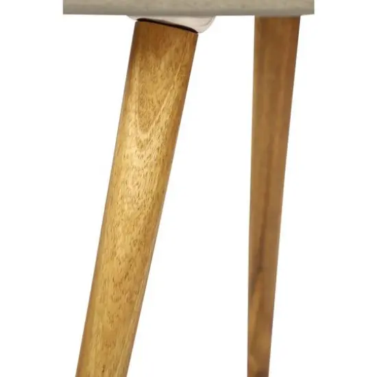 24" Gray Modern Outdoor Accent Table {5}