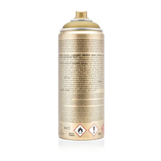 Montana&trade; Gold Acrylic Professional Spray Paint M3010 Gold Matte {7}