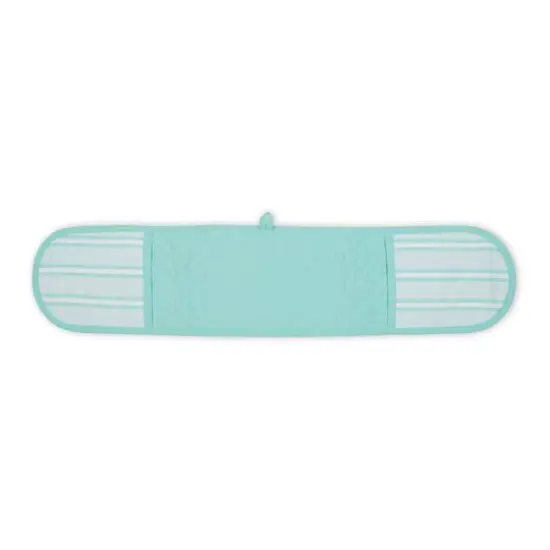 DII&reg; Chef Stripe Double Oven Mitt Aqua {1}