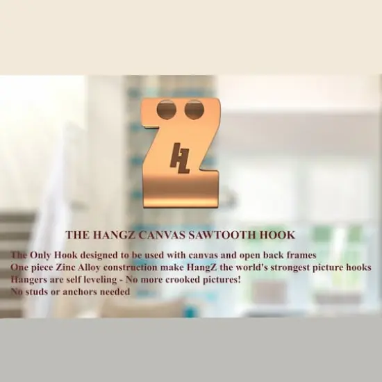 HangZ&trade; 15lb. Canvas Sawtooth Hooks, 50ct. {4}