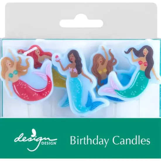 Design Design Mermaid Magic Specialty Birthday Candles Set {1}