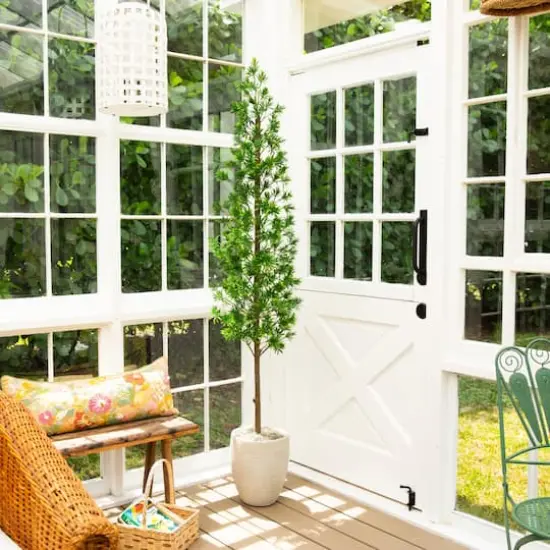 6ft. UV Artificial Podocarpus Artificial Tree (Indoor/Outdoor) {7}