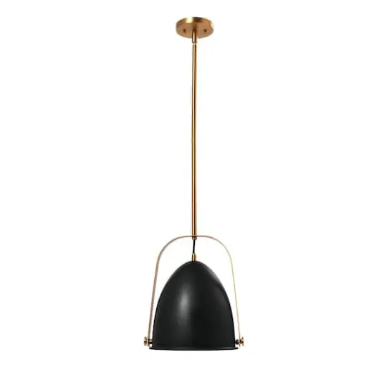 Hello Honey&reg; 5.9ft. 2-Tone Metal Ceiling Light Black and Brushed Gold {6}