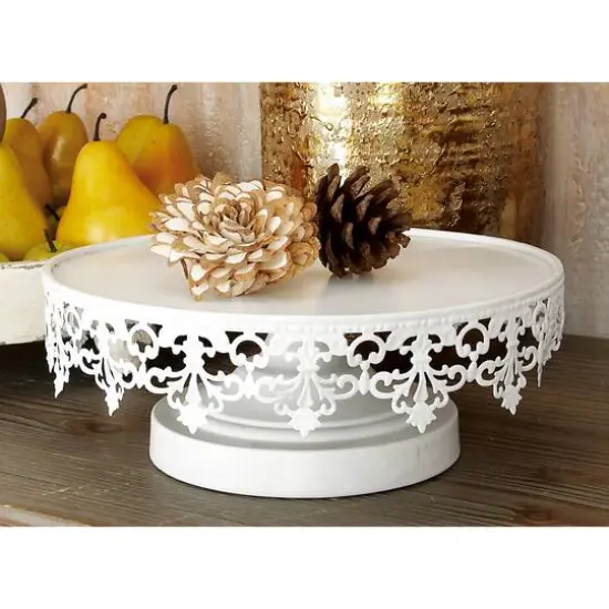 White Metal Vintage Cake Stand Set {7}