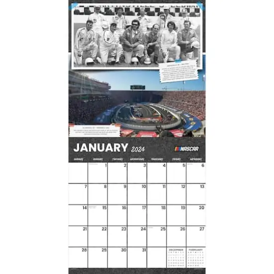 TF Publishing 2024 NASCAR Heritage Wall Calendar {4}