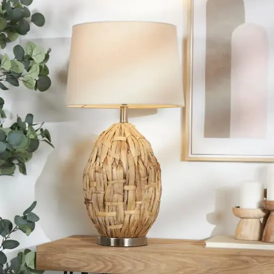 Seagrass Handmade Woven Table Lamp {3}