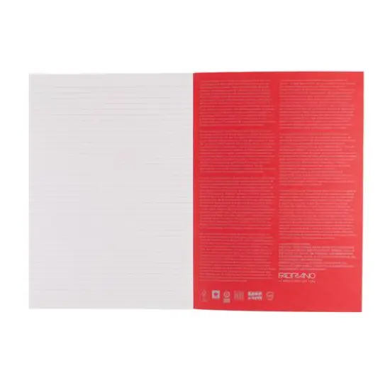 Fabriano&reg; EcoQua Plus A4 Lined Glue-Bound Notebook Red {7}