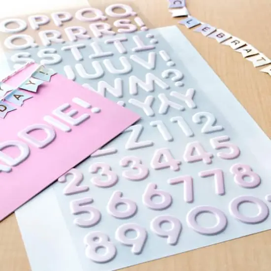 Pink Iridescent Foil Alphabet Stickers by Recollections&trade; {3}