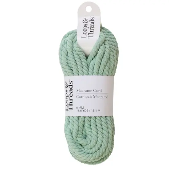 Macram&eacute; Cotton Cord by Loops & Threads&reg;, 50ft. Jadette {1}