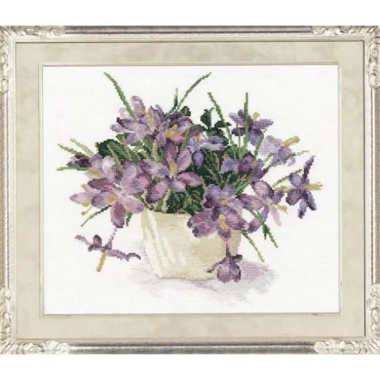 Alisa Blooming Garden. Crocuses Cross Stitch Kit {1}