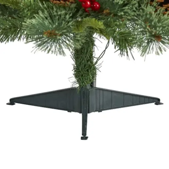 3ft. Pre-Lit Norway Mixed Pine Artificial Christmas Tree, Clear LED Lights {5}