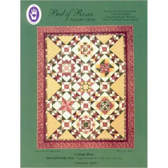 Marti Michell Bed of Roses Sampler Quilt Pattern {1}