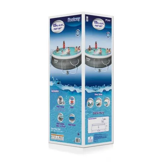 Bestway&reg; Fast Set&trade; 15ft. Round Inflatable Pool Set {3}