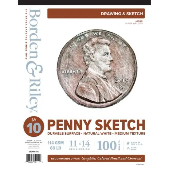 Borden & Riley&reg; No.10 Penny Sketch Paper Pad {2}