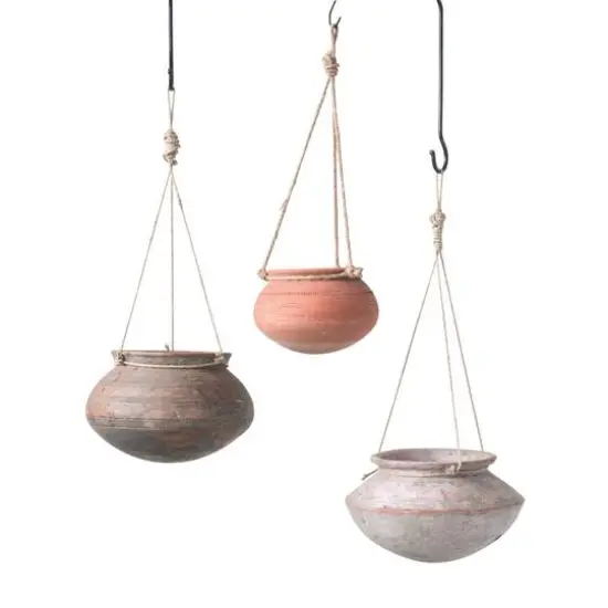 Hello Honey&reg; Hanging Clay Pot Set {1}