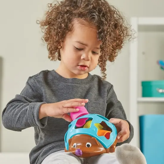 Learning Resources Spike the Fine Motor Hedgehog Poppin' Shapes Sorter {4}