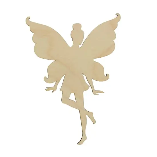 Essentials by Leisure Arts 24 Pack 3.94" x 5.5" Fairy Flat Wood Shape {3}