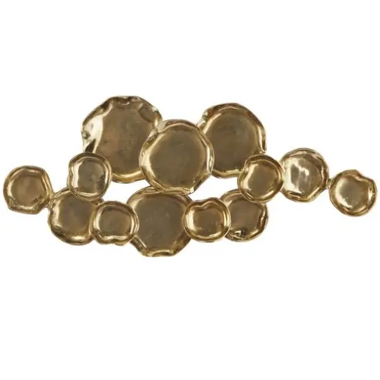 Gold Contemporary Wall Decor, 39" x 3" x 17" {1}