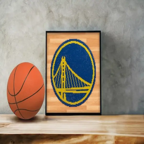 Camelot&reg; Dots Intermediate NBA Golden State Warriors Diamond Painting Kit {5}