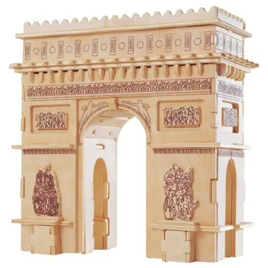 Arch De Triomphe Wooden 135 Piece 3D Puzzle {1}