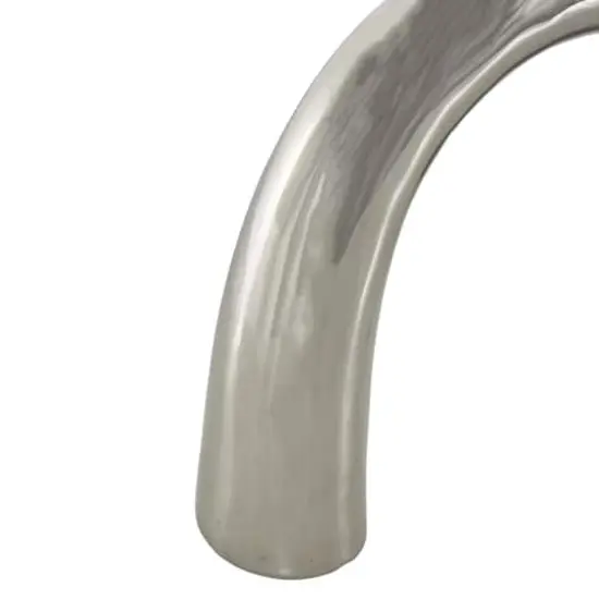 Abstract Arched Family Ceramic Sculpture Set Silver {6}