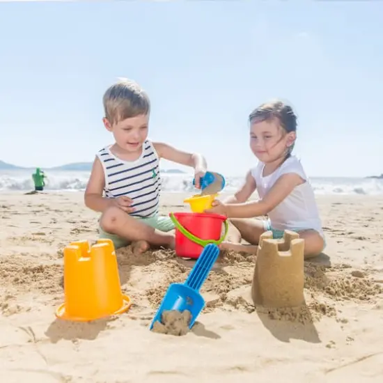 Hape 5-In-1 Beach Kids Sand & Water Toy Set {4}