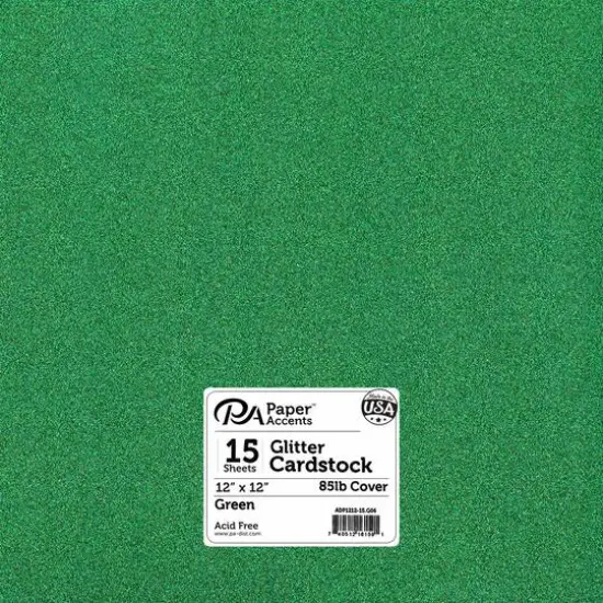 PA Paper&trade; Accents Glitter 12" x 12" Cardstock, 15 Sheets Lavender {2}