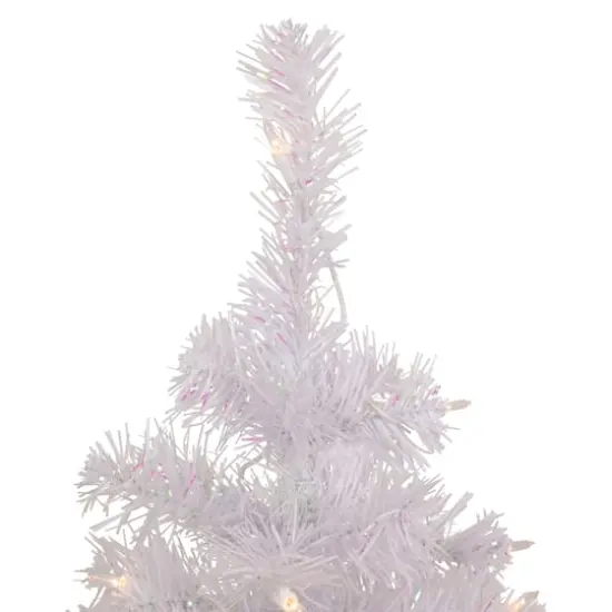 2ft. Pre-Lit White Rockport Pine Artificial Christmas Tree, Clear Lights {3}