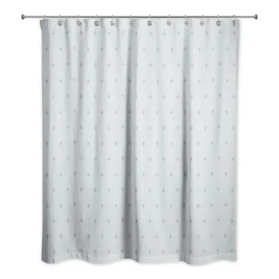 Plus Shower Curtain Blue on Blue {3}
