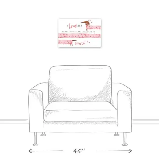 Love You This Much Canvas Wall Art {6}