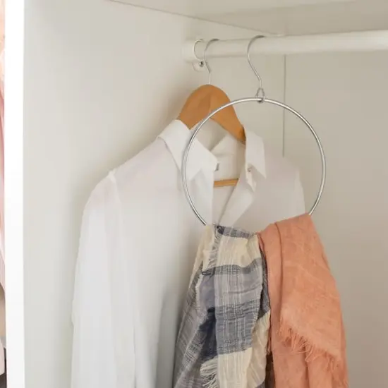 Organize It All Chrome Belt/Scarf Ring {4}