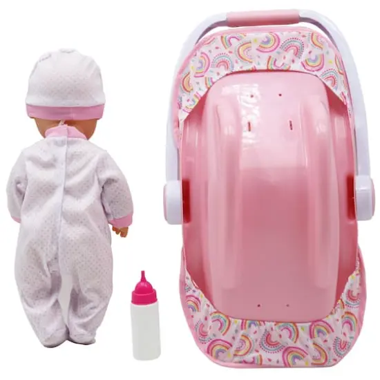Dream Collection 16" Baby Doll with Toy Carrier {3}