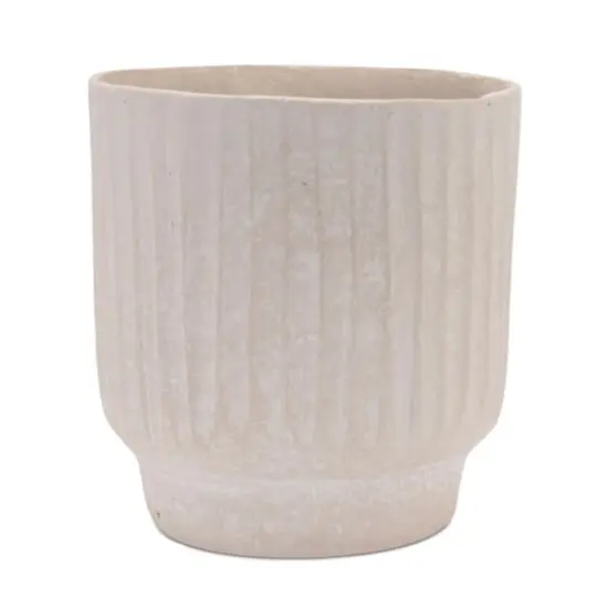 7.75" Recycled Paper Chalk Vase {1}
