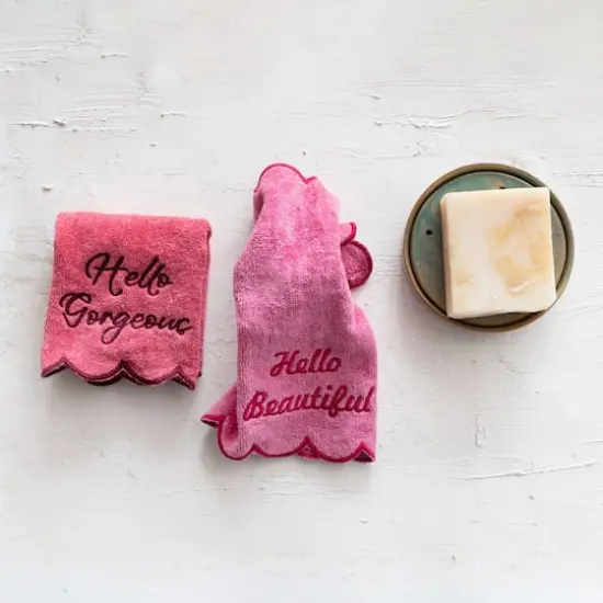 Hello Honey&reg; Embroidered Sayings Cotton Bath Towel Set {3}