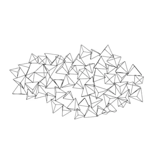 Black Geometric Modern Metal Wall D&eacute;cor {1}