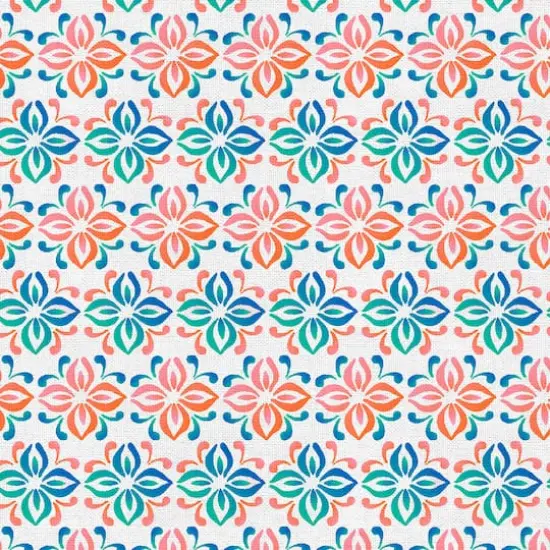 Fabric Editions White Belle Geometric Cotton Fabric {4}