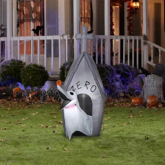 5ft. Airblown&reg; Inflatable Halloween Disney&reg; Zero & Doghouse {3}
