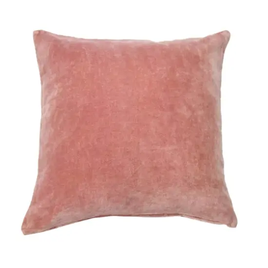 Hello Honey® 20" Square Velvet Knife Edge Pillow Cover Pink {1}