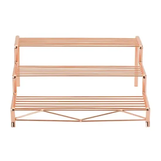 Kitchen Details 12" Geode 3-Tier Spice Rack Copper {6}