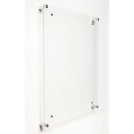 Wexel Art Single Panel Clear Acrylic Floating Wall Frame & Magnets with Silver Hardware {8}