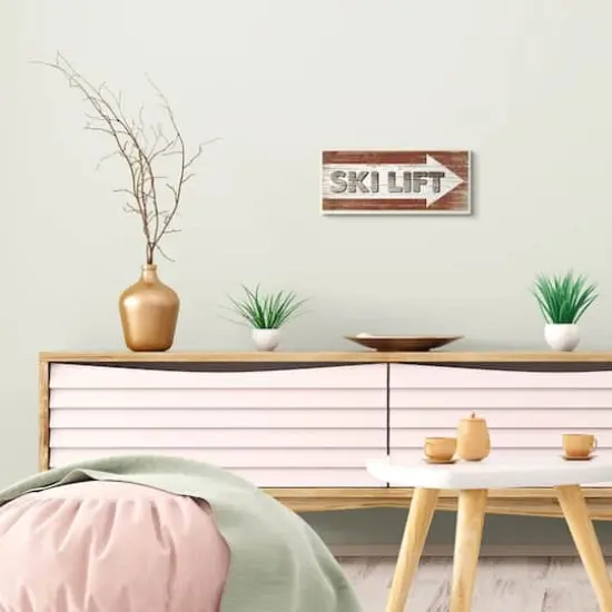 Stupell Industries Rustic Ski Lift Wooden Wall Plaque {3}