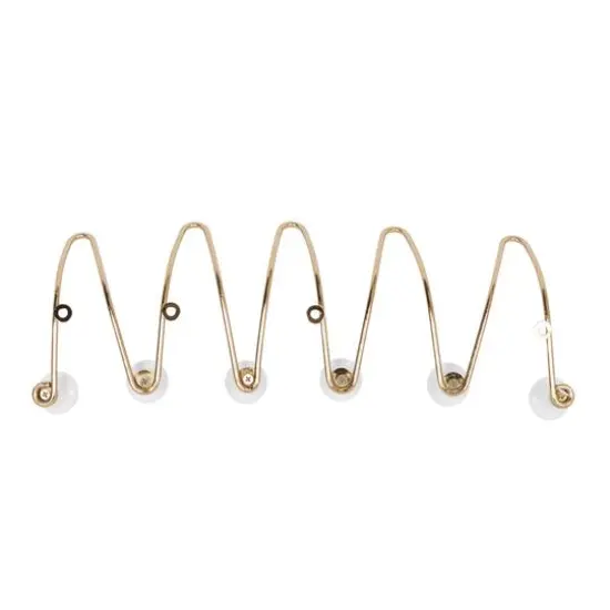 Set of 3 Gold Metal Glam Wall Hook, 4", 10", 17" {6}